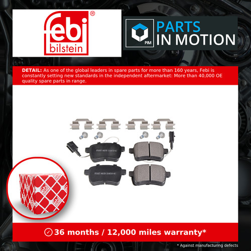 Brake pads set rear - set,