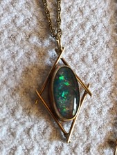 Huge natural black opal - natural,