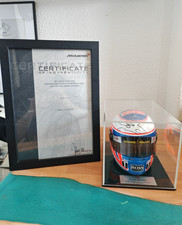 *Signed* 2014 Jenson Button 1:2 Scale Helmet In Acrylic Mclaren F1 With COA