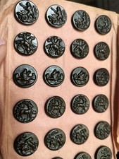 French antique buttons hunting - buttons,