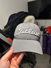 Grey Titleist hat