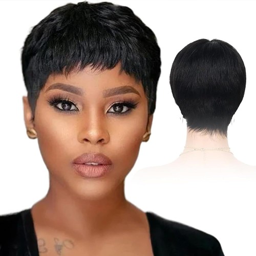 Wig hair short wigs for - hair, black