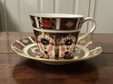 Royal Crown Derby Old Imari 1128 Tea Cup And Saucer 2nd Quality