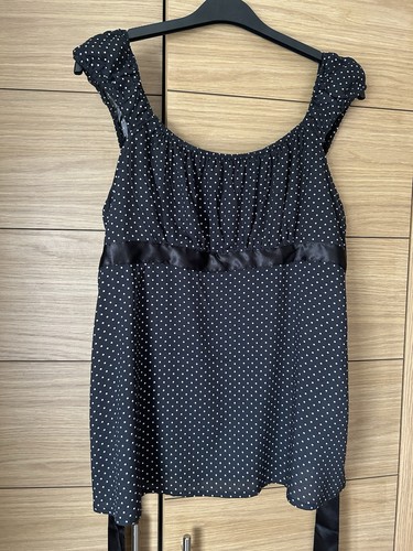 Ladies polka dot - black, &