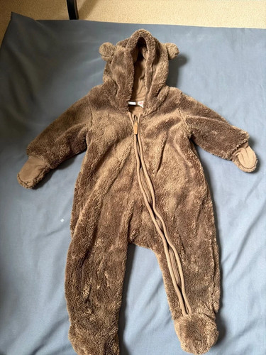 Baby bear hooded pramsuit - h&m,