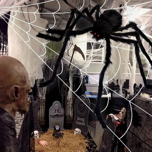 Giant halloween spider - halloween,