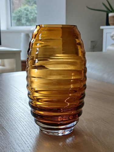 Dartington amber bee hive vase - hive,