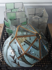 4x Vintage Lamp Shades 2x