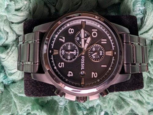 Fossil dean grey - dean, chronograph