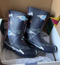 Joules Boys Roll Up Wellies -