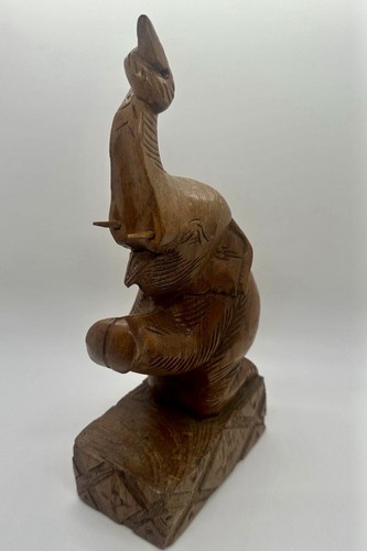 Vintage hand carved wooden - carved,