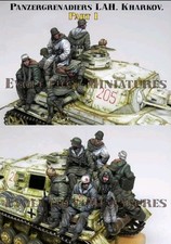 UK Post Resin Model 1/35 Scale WW2 German Panzergrenadiers Tank Riders x8 figs