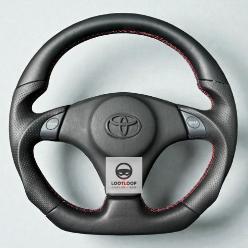 Trd leather steering wheel - leather, for