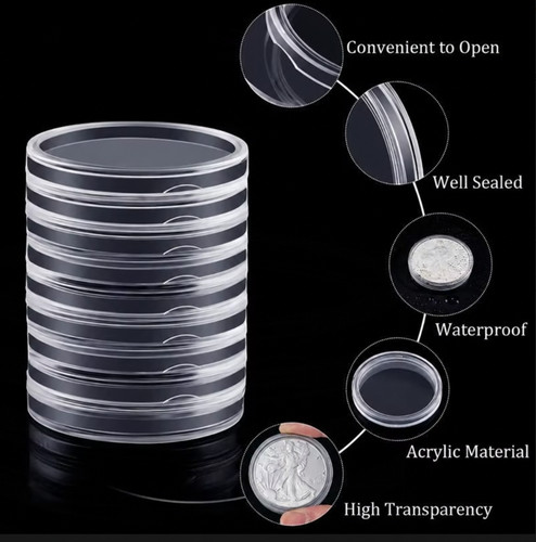 Coin cases 40mm - x4,