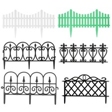 Plastic Effect Garden Lawn Edge Edging Border Fence Grass Flower Bed Decor