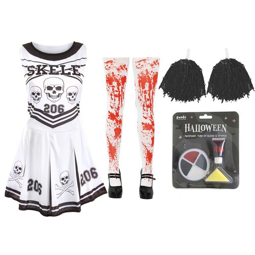 Ladies skeleton cheerleader - skeleton,