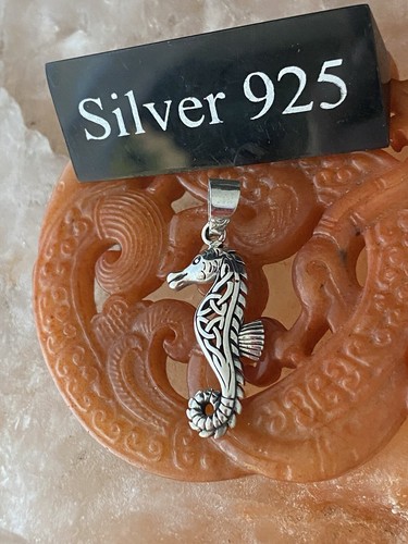 Silver seahorse pendant and - seahorse,