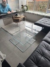 2 Stunning Italian Glass Tables