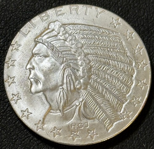 999 silver incuse - 1, indian