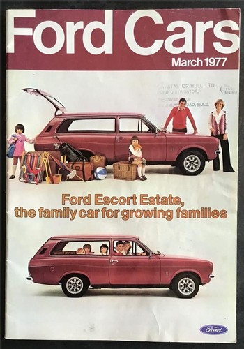 Ford car range sales brochure - car,