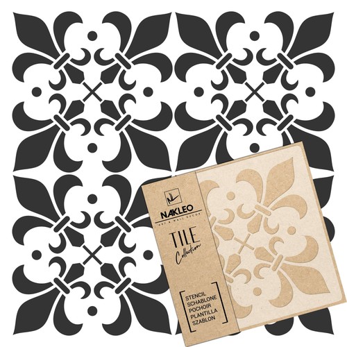 Reusable plastic tile stencil - reusable,