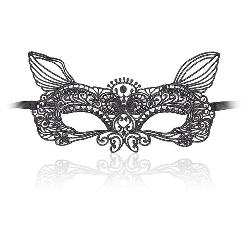Lace cat mask halloween - cat, party