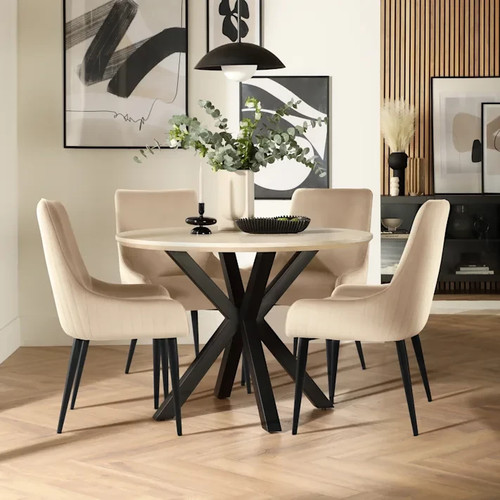 Newark round dining table - newark,