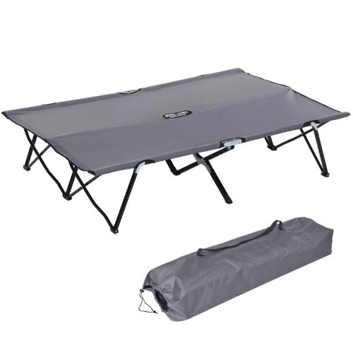 Double camping folding cot - camping,