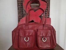 Vintage 90s Red Kookai Bowler Bag