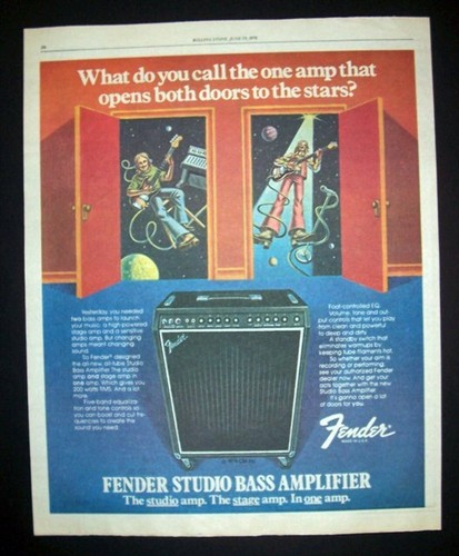 Fender studio bass - fender, amp