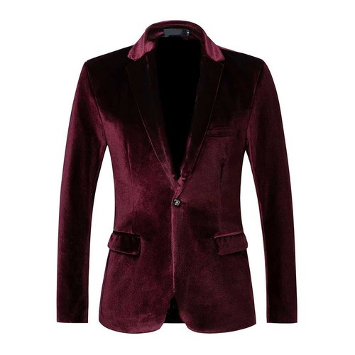 Men solid velvet wedding - solid,