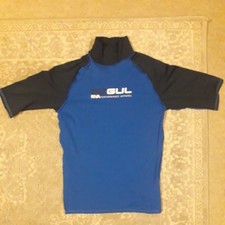 Gul Rash Vest Size Large Short Sleeve Blue