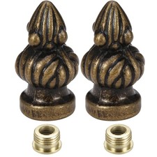 2pcs Bronze Cap Knob Lamp