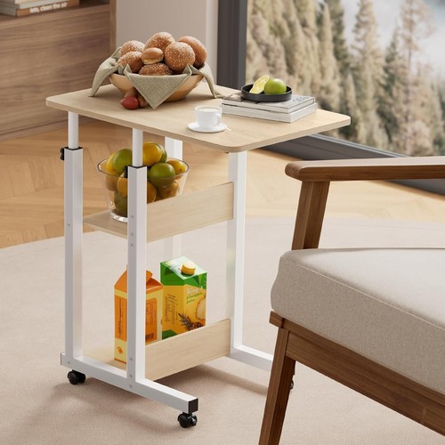 Overbed table with lockable - with,