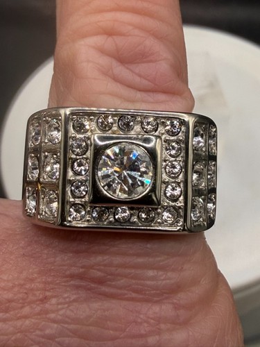 Mens ring signet bezel pinky - mens,