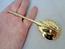 UNUSUAL MEDIEVAL STYLE SOLID SILVER GILT ANOINTMENT ACORN SPOON – VICTORIAN 1874