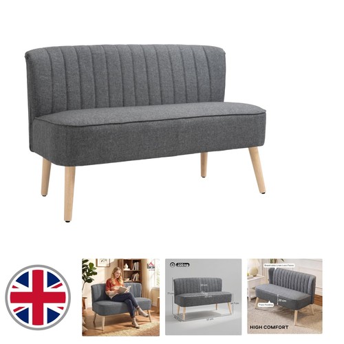 Stylish grey double seat - stylish, sofa