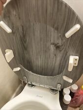 2x HEAVY DUTY Wobbly Toilet Seat Loose Loo Fix Bumpers Slipping - with screws