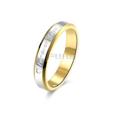 Stainless Steel Silver Gold Couples Forever Love Wedding Engagement Bands  Rings