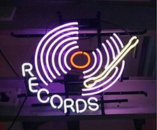 Recording Records Neon Sign