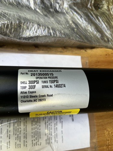 Atlas copco heat exchanger - heat,