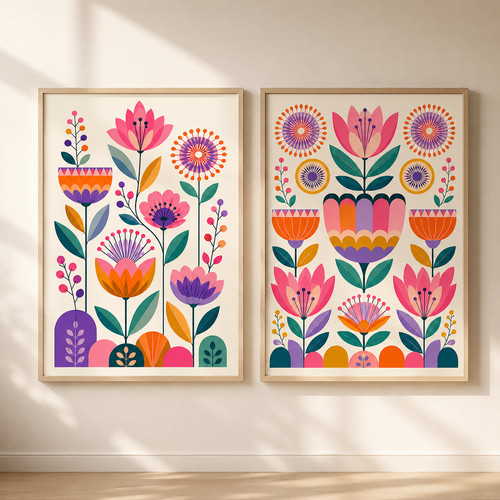 Diptych pair scandi mid - pair, 2
