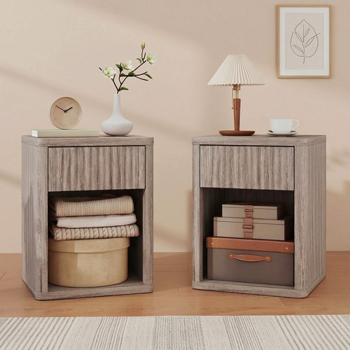 Bedside table with - drawer, and