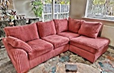 Rose Pink jumbo cord Corner