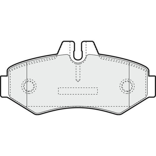 Brake pads set for - for, mercedes