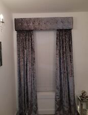 Curtain And Pelmet Set Crushed Velvet