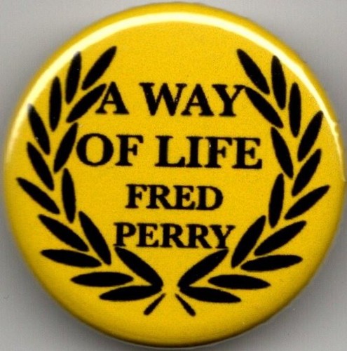 Fred perry pin button badge - fred,