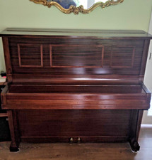 Vintage Steck Upright Piano in Mahogany. Immaculate.