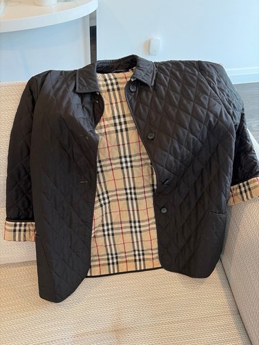 Burberry london black quilted - london,
