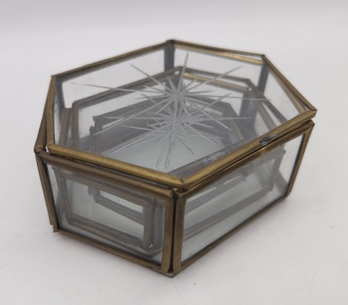 Vintage glass brass - vintage,